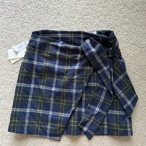 Aritzia plaid mini skirt